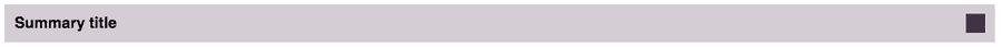Details element with Summary title and custom icon on the right Details element with Summary title and custom icon on the right